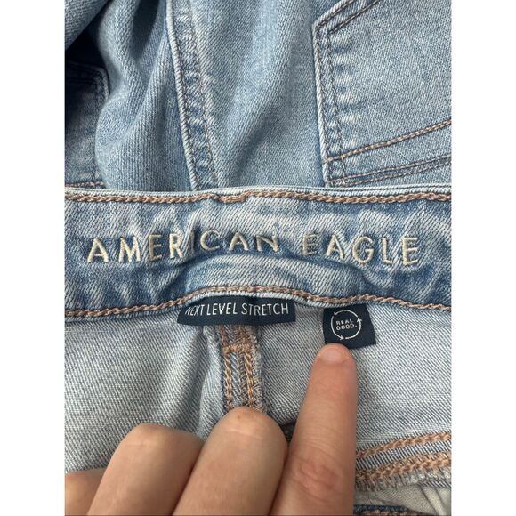 American Eagle Next Level Stretch Super High-Rise Flare Jeans Size 16 - Picture 7 of 11